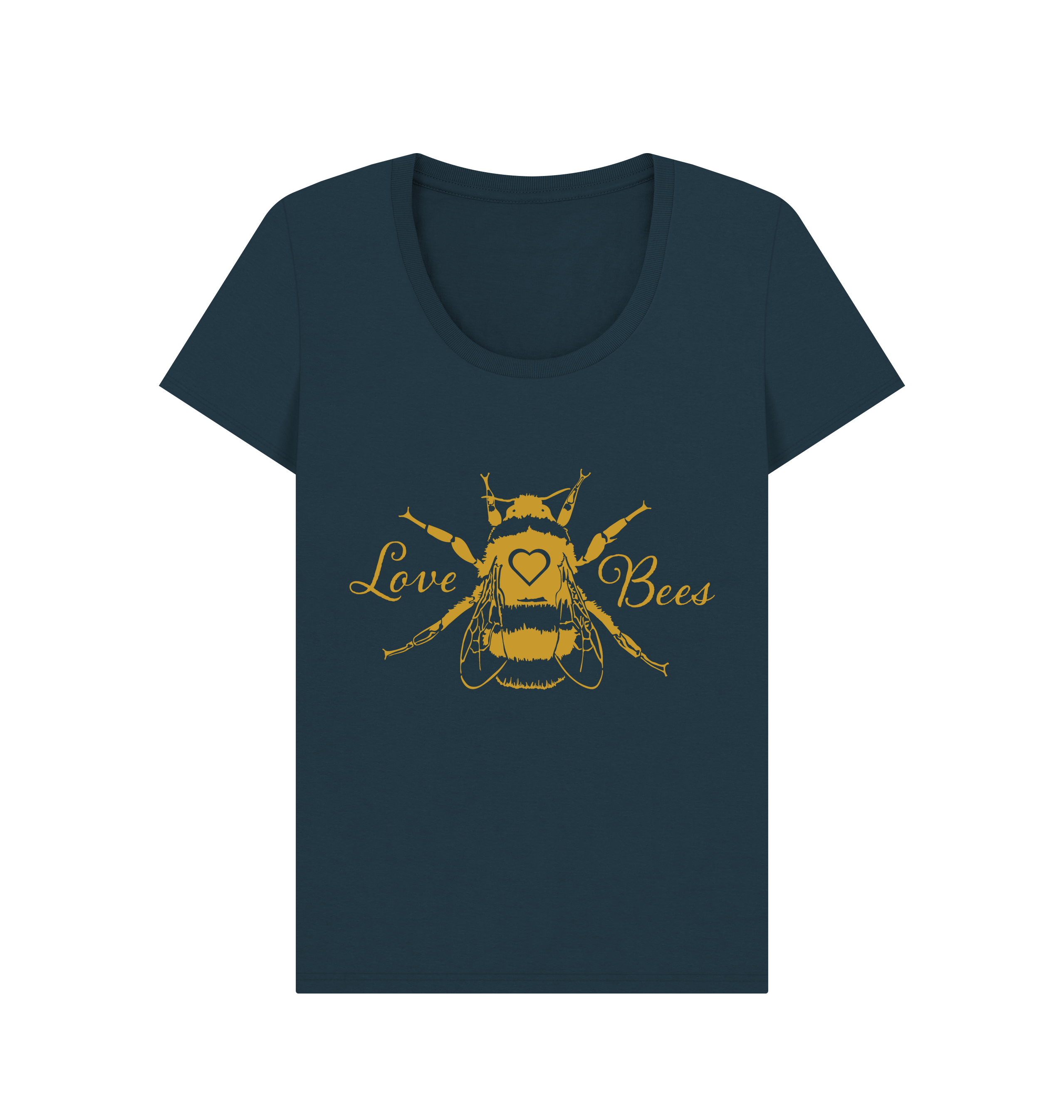 Denim Blue Printed T-shirt Front