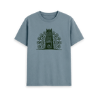 Stone Blue Printed T-shirt Front