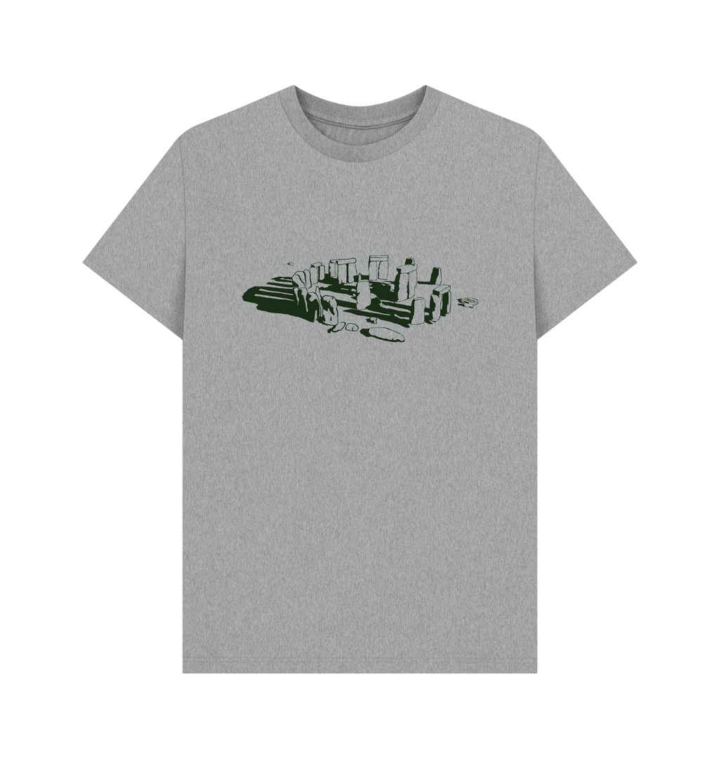 Athletic Grey Printed T-shirt Front