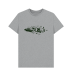 Athletic Grey Printed T-shirt Front