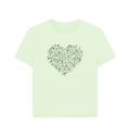Pastel Green Printed T-shirt Front