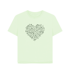 Pastel Green Printed T-shirt Front