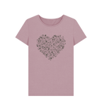 Mauve Printed T-shirt Front
