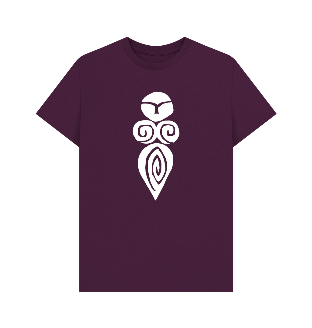 Purple Printed T-shirt Front
