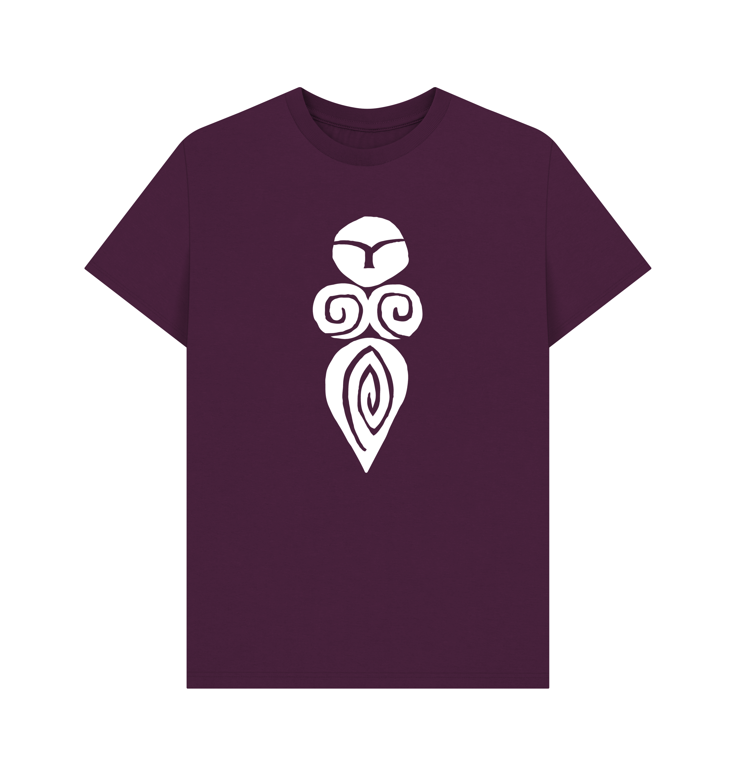 Purple Printed T-shirt Front