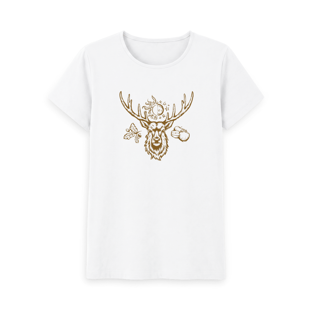 White Printed T-shirt Front
