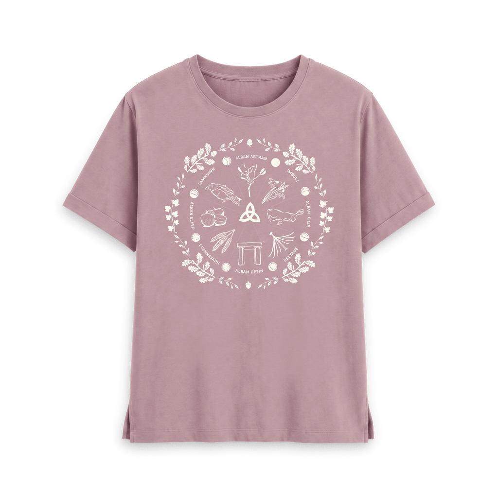 Mauve Printed T-shirt Front