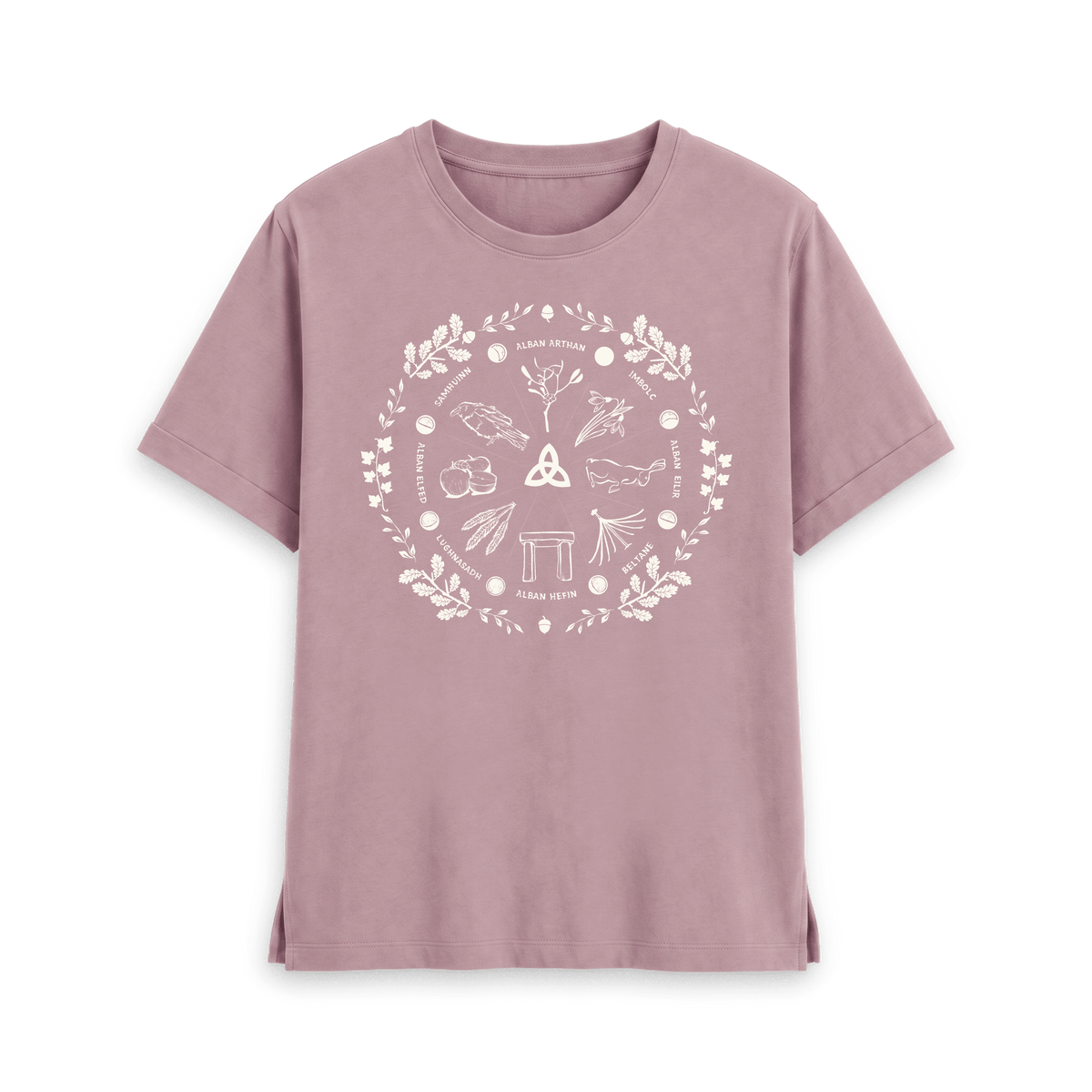 Mauve Printed T-shirt Front