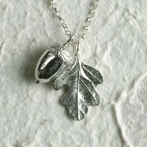 Acorn & Oak Leaf Necklace