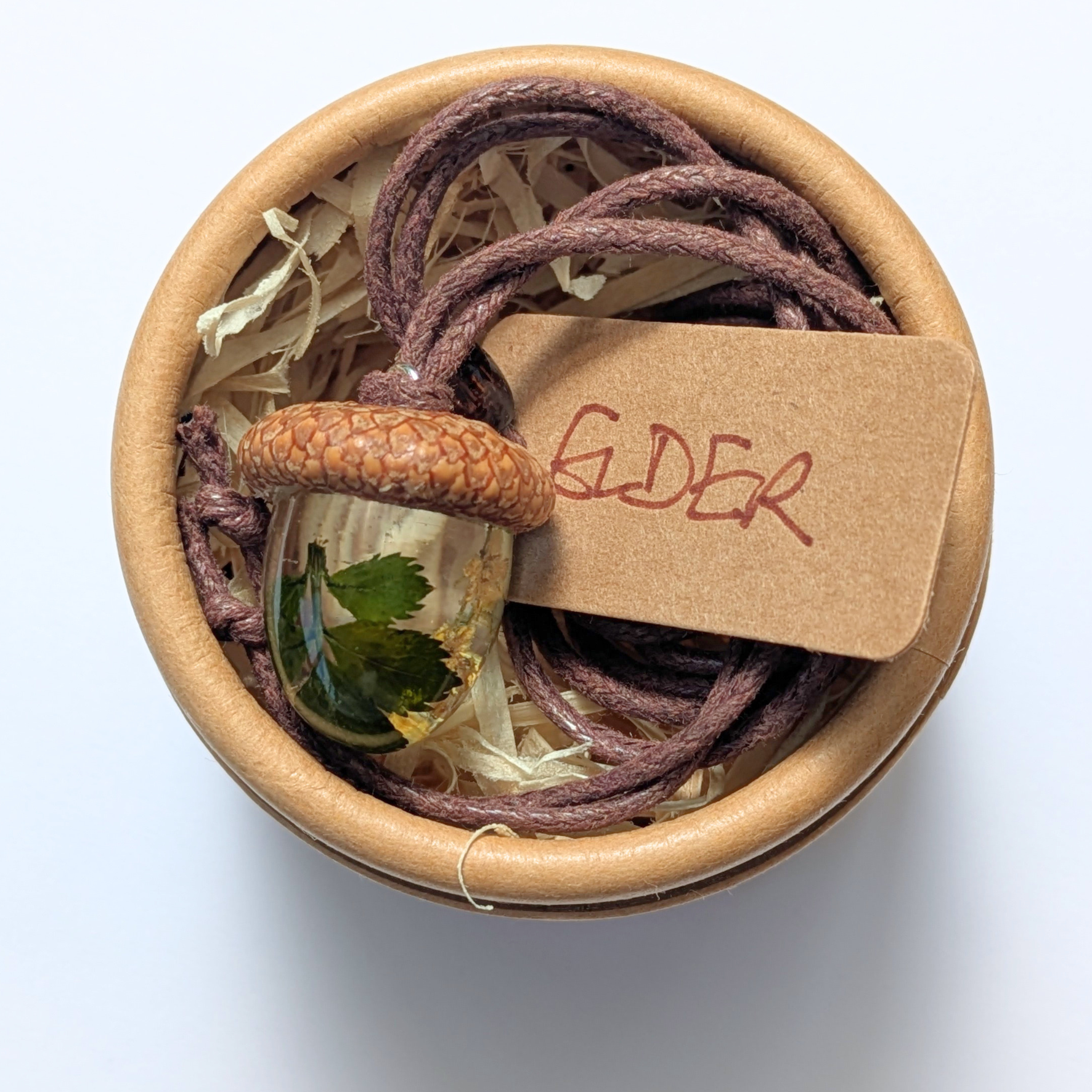 Elderflower Terrarium Pendant