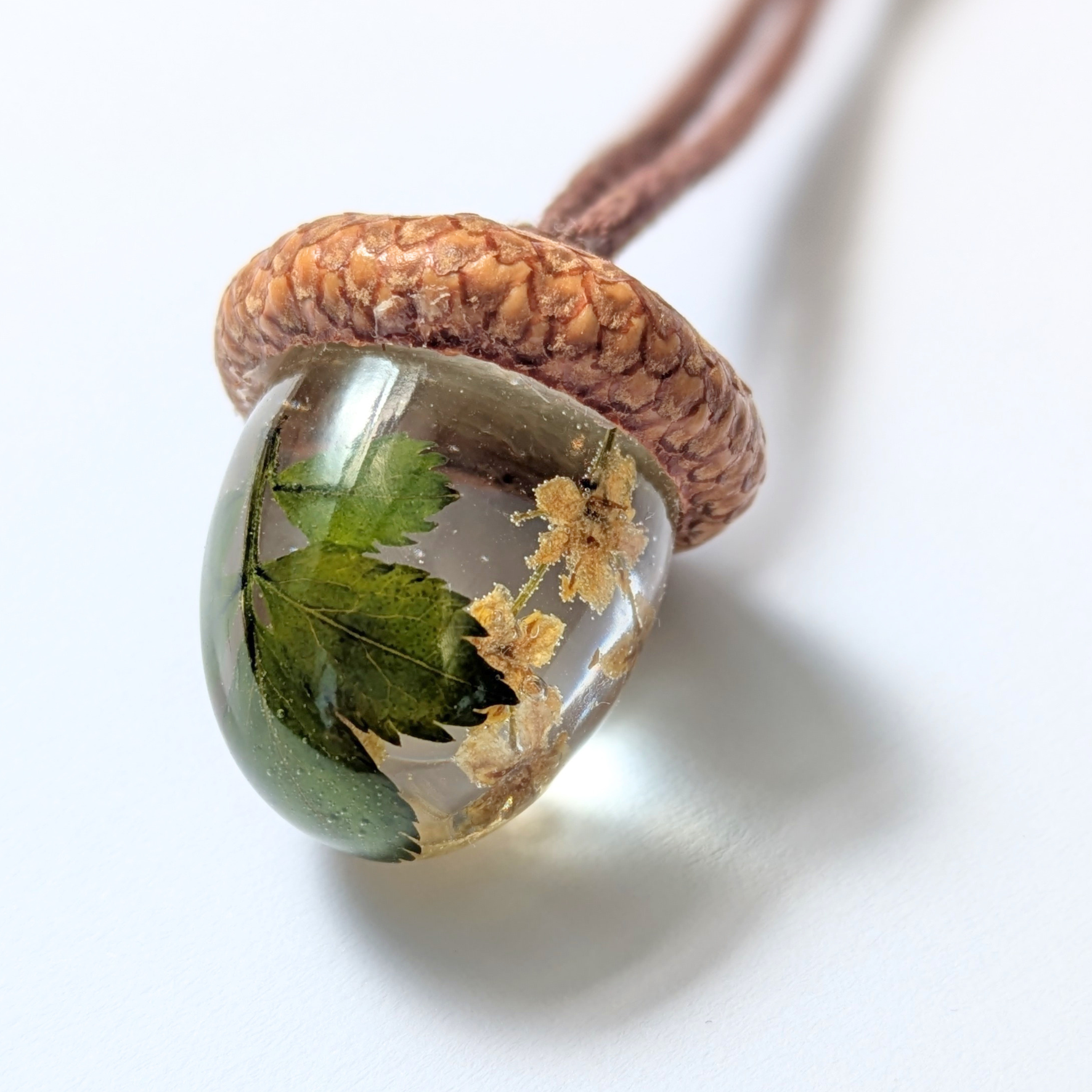 Elderflower Terrarium Pendant