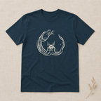 Unisex ‘Herne the Hunter’ Plain T-Shirt in cream print