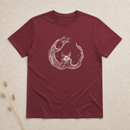 Unisex ‘Herne the Hunter’ Plain T-Shirt in cream print
