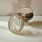 Ianthe Silver Rose Bowl Candle