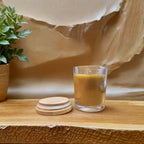 Handcrafted 100% pure beeswax jar candle