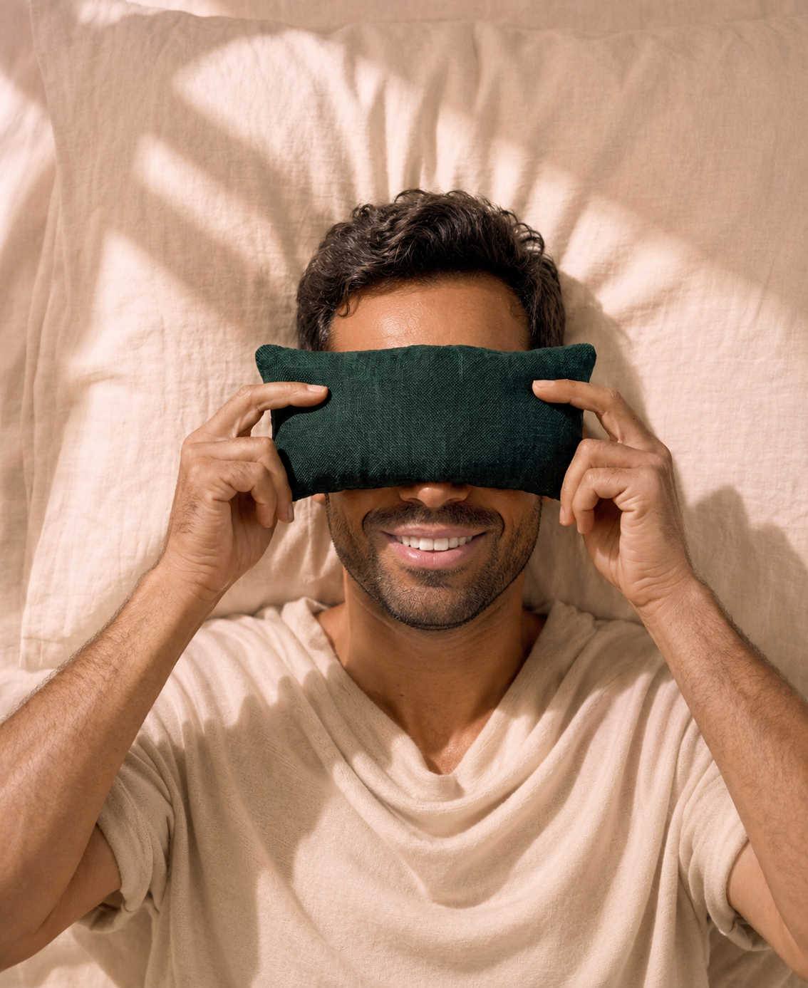 Plain Linen and Norfolk Lavender Eye Pillow