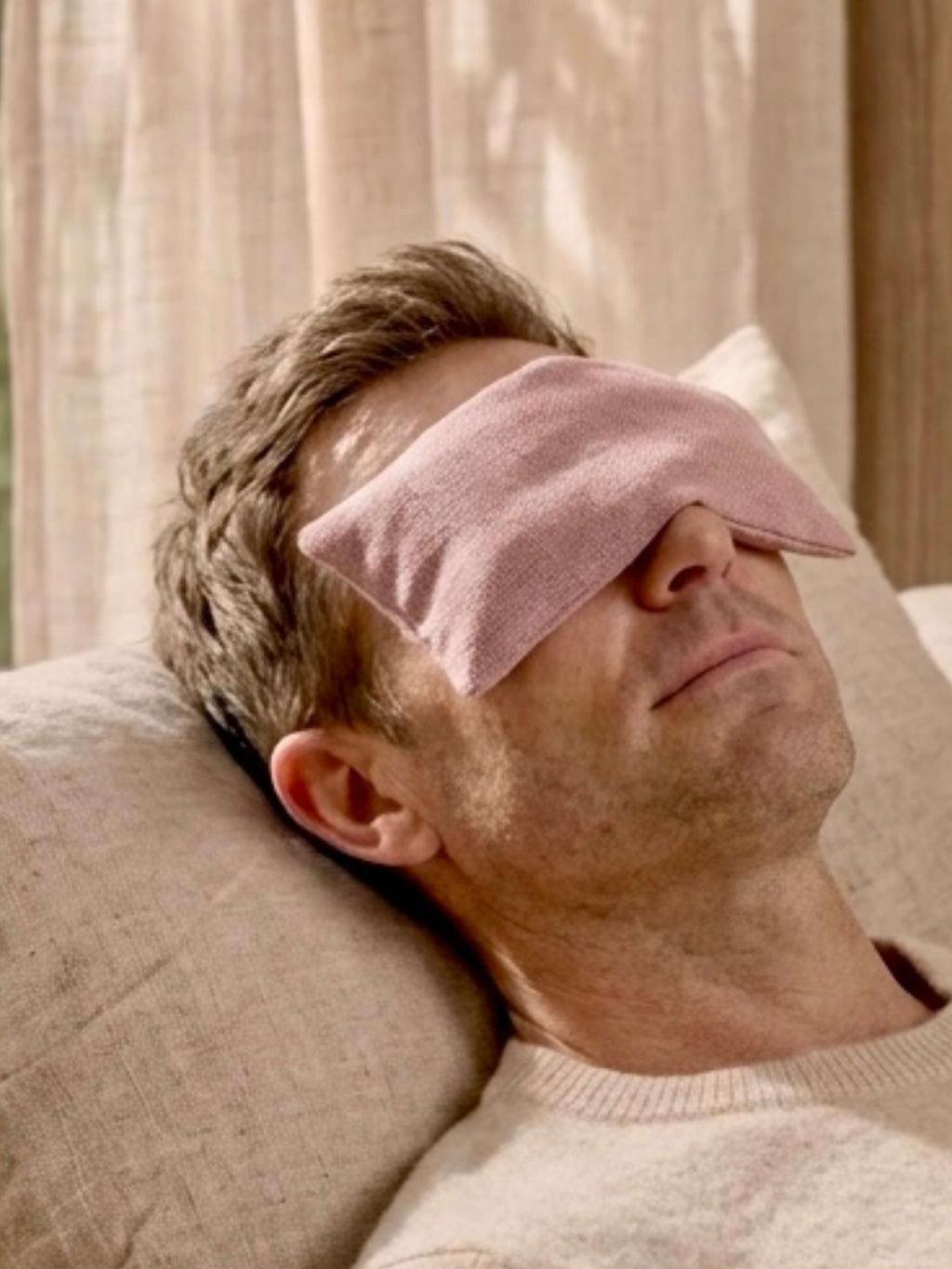 Plain Linen and Lavender Eye Pillow