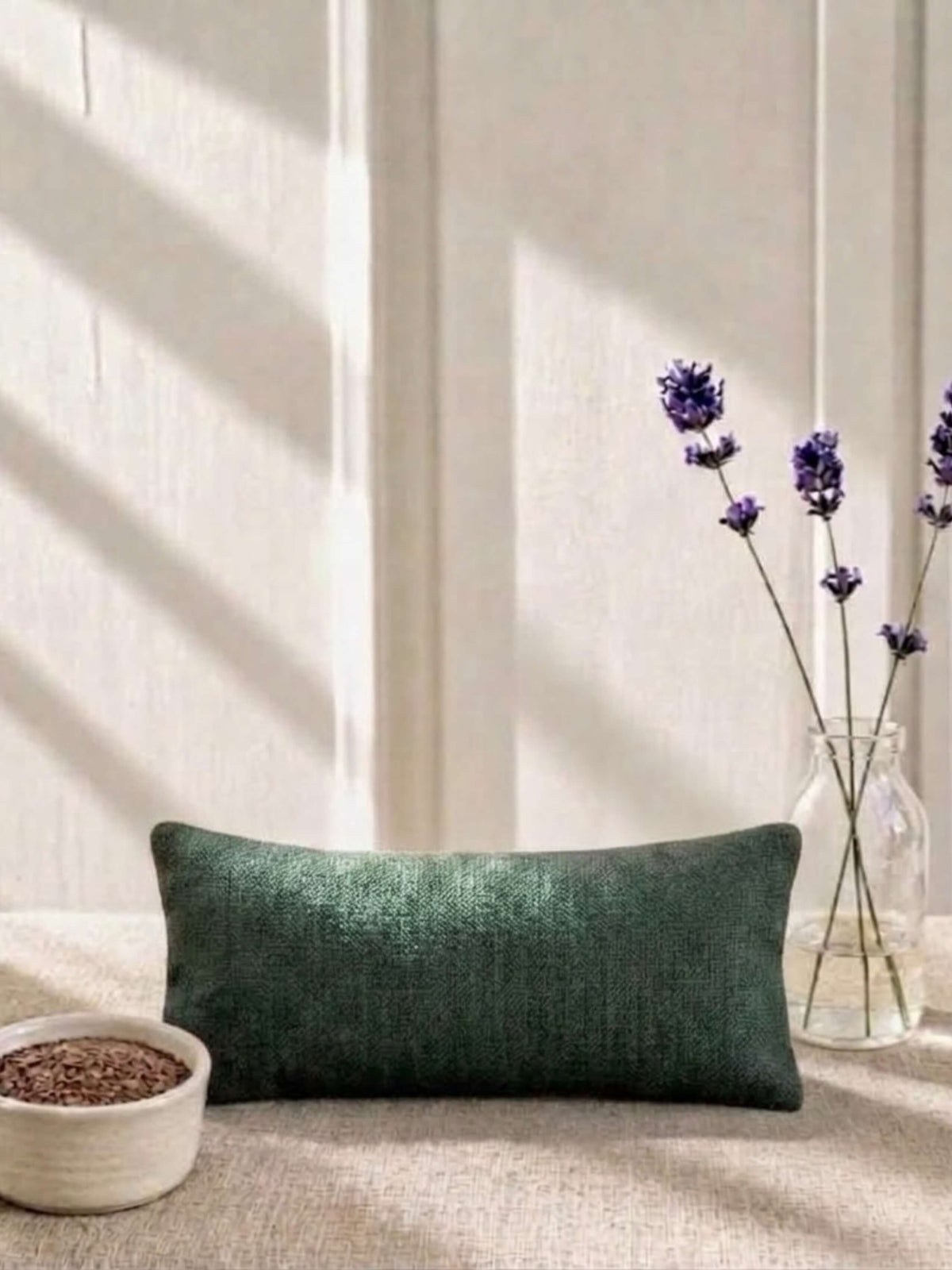 Plain Linen and Lavender Eye Pillow
