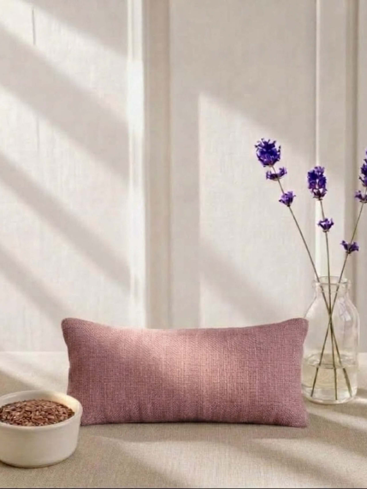 Plain Linen and Lavender Eye Pillow