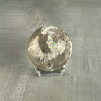 Small Clear Quartz Sphere with Rainbow Inclusions
