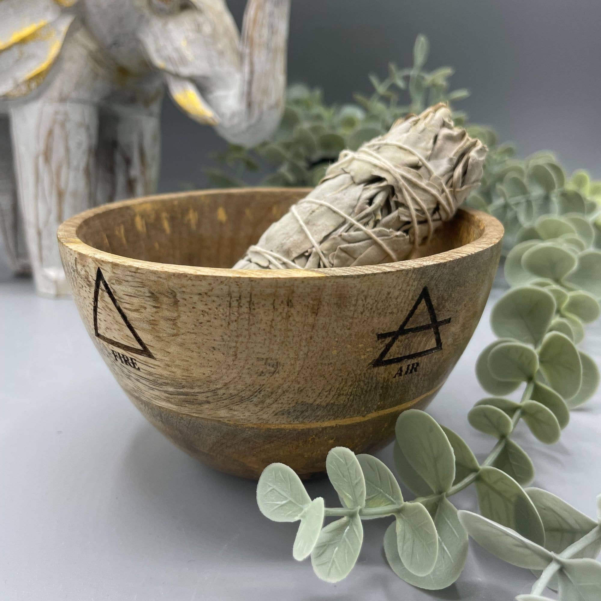 Four Elements Wooden Bowl