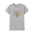 Athletic Grey Printed T-shirt Front