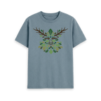 Stone Blue Printed T-shirt Front