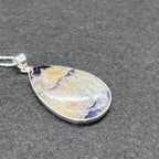 Blue John Fluorite Pendant in Sterling Silver