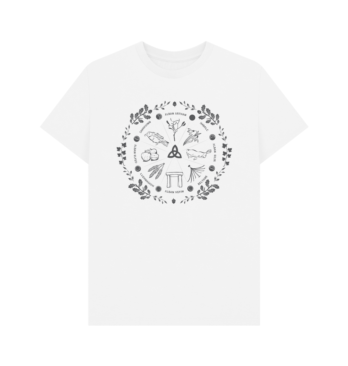 White Printed T-shirt Front