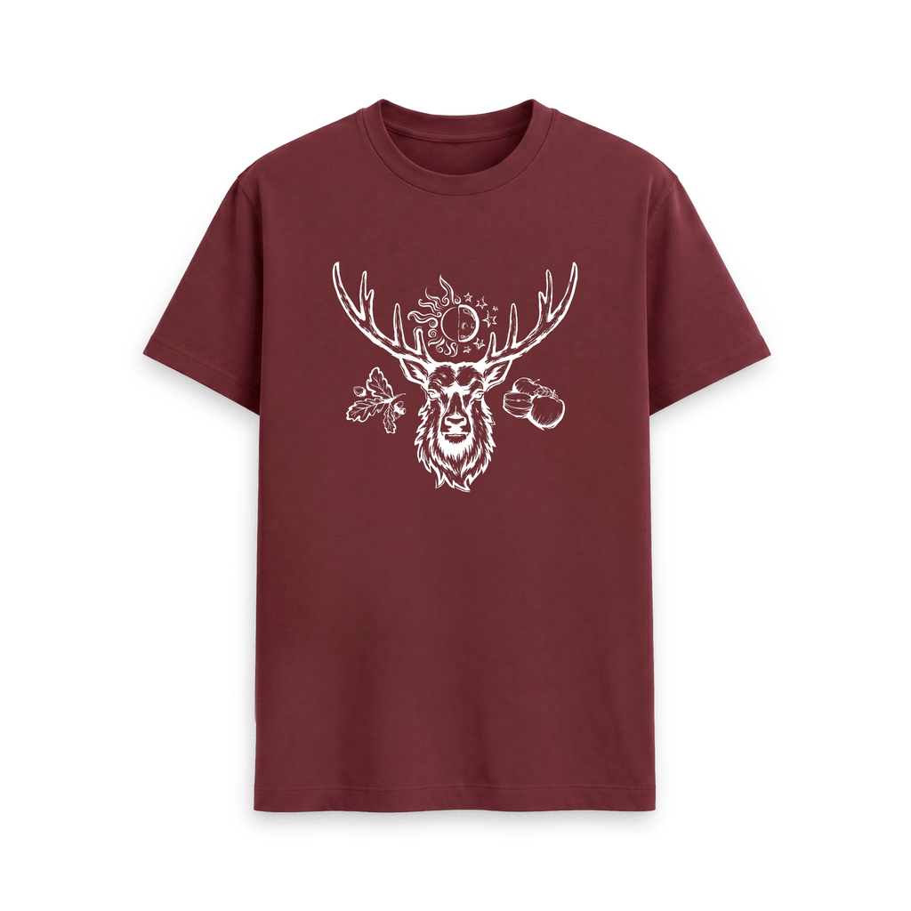 Red Wine Printed T-shirt Front