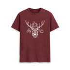 Red Wine Printed T-shirt Front