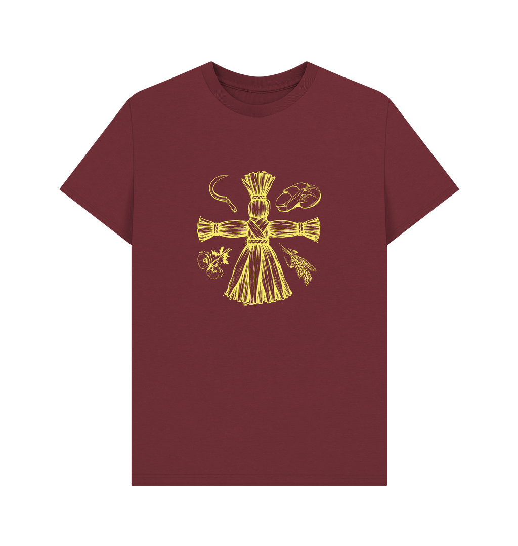 Red Wine Printed T-shirt Front