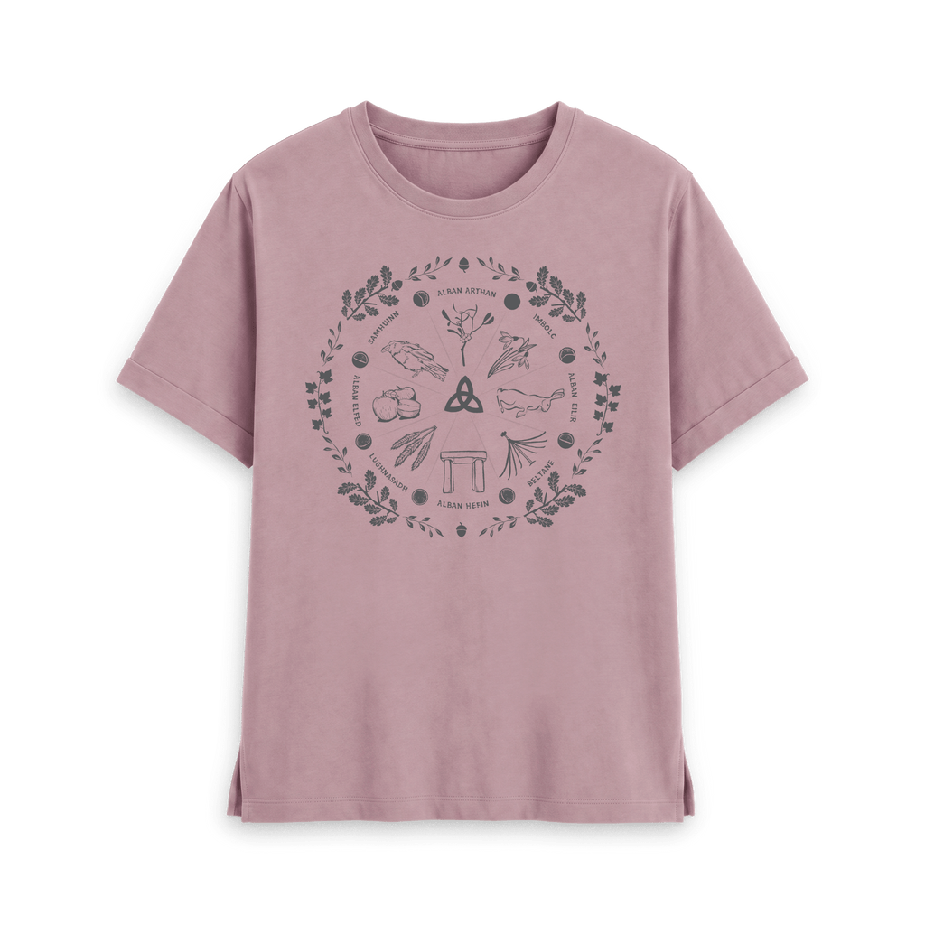 Mauve Printed T-shirt Front