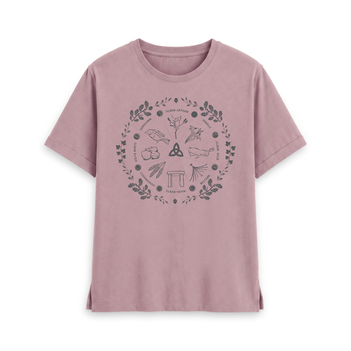 Mauve Printed T-shirt Front