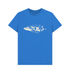 Bright Blue Printed T-shirt Front