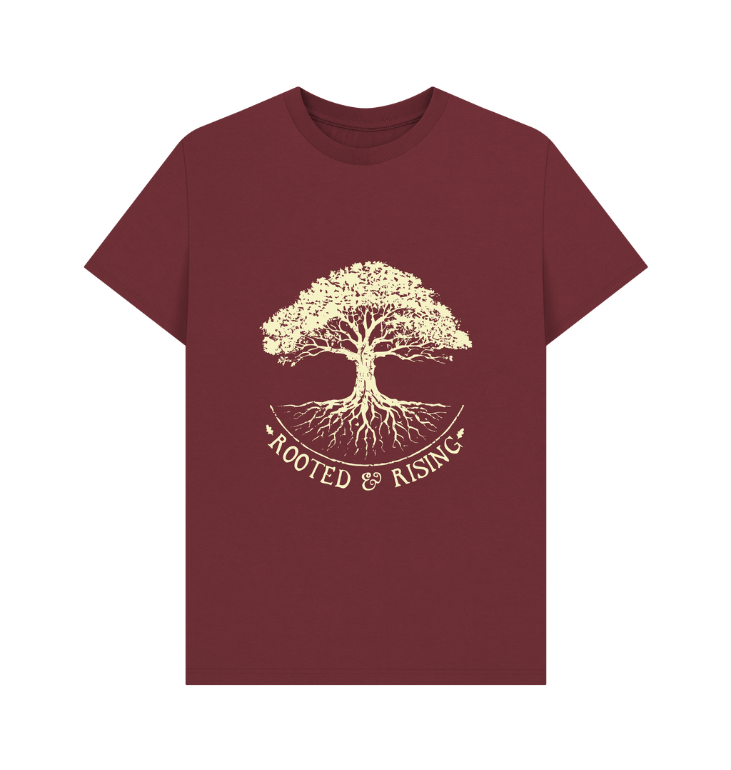 Red Wine Printed T-shirt Front