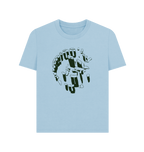 Milky Blue Printed T-shirt Front