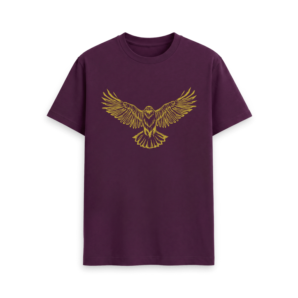 Purple Printed T-shirt Front
