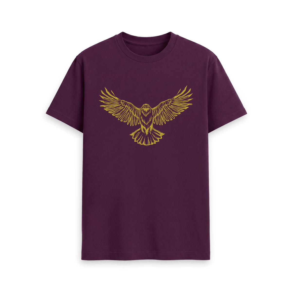 Purple Printed T-shirt Front