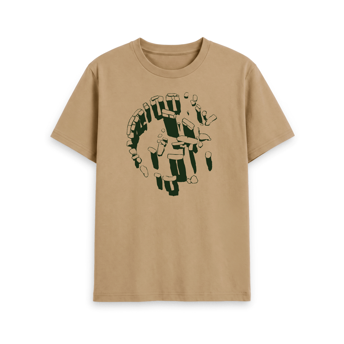 Sand Printed T-shirt Front