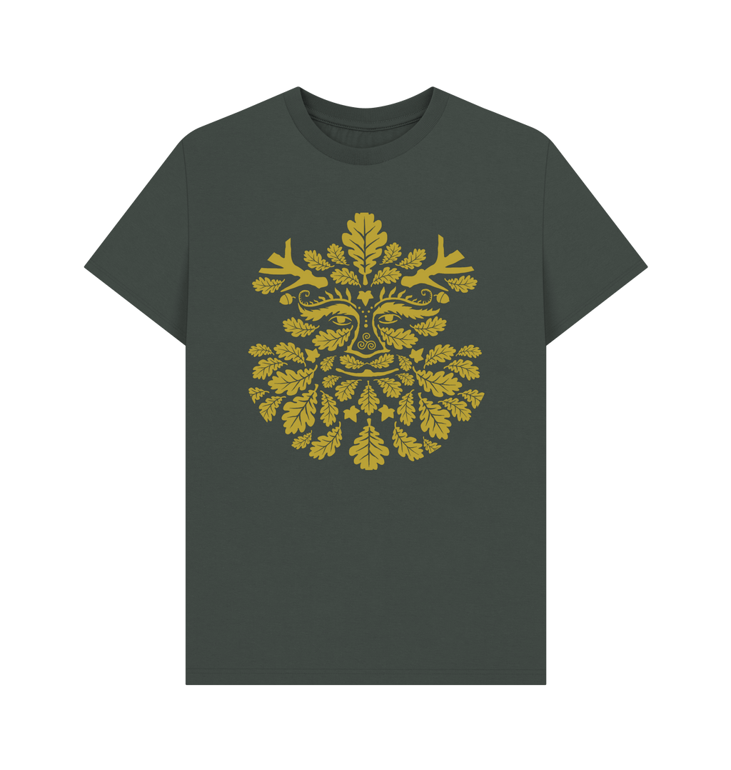 Dark Grey Printed T-shirt Front