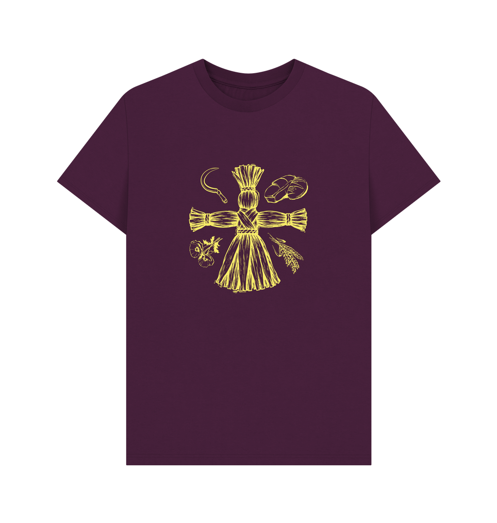 Purple Printed T-shirt Front