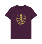 Purple Printed T-shirt Front