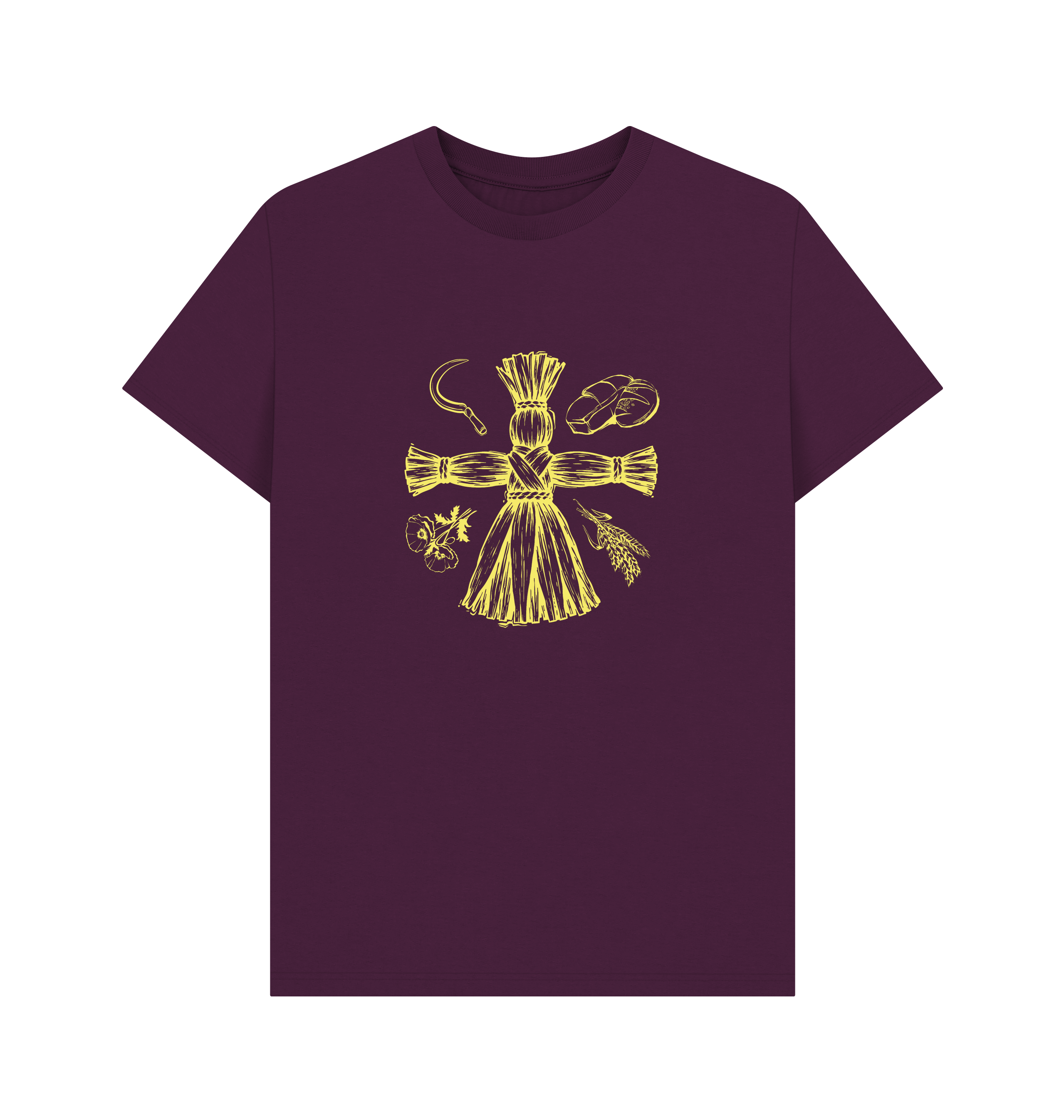 Purple Printed T-shirt Front