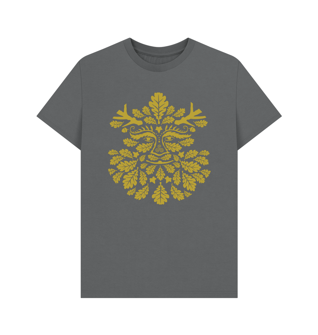 Slate Grey Printed T-shirt Front