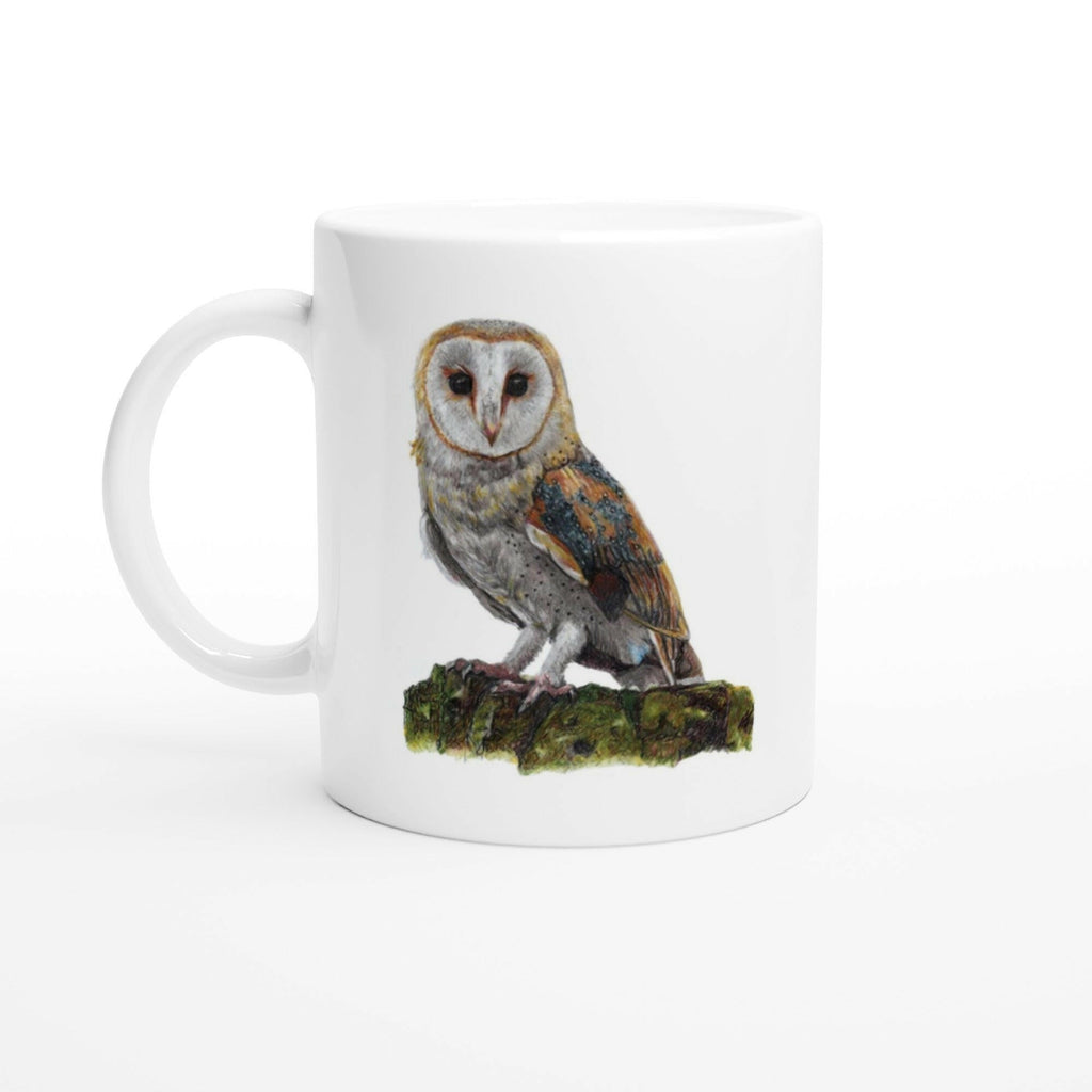 Barn Owl Bird Mug – Ceramic Wildlife Coffee Cup