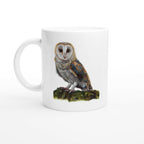 Barn Owl Bird Mug – Ceramic Wildlife Coffee Cup