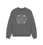 Slate Grey Printed Sweater Front