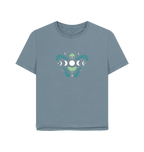 Stone Blue Printed T-shirt Front