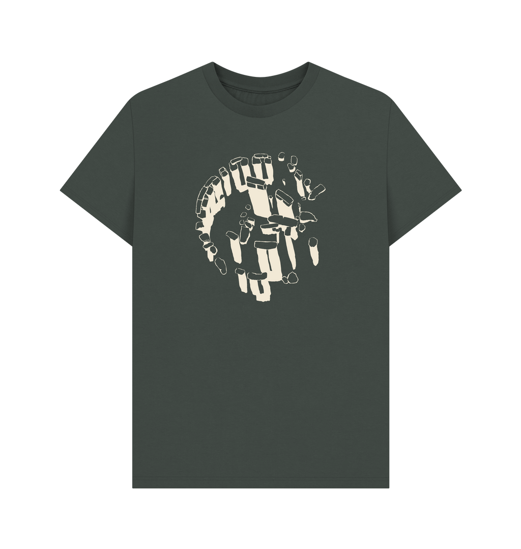 Dark Grey Printed T-shirt Front